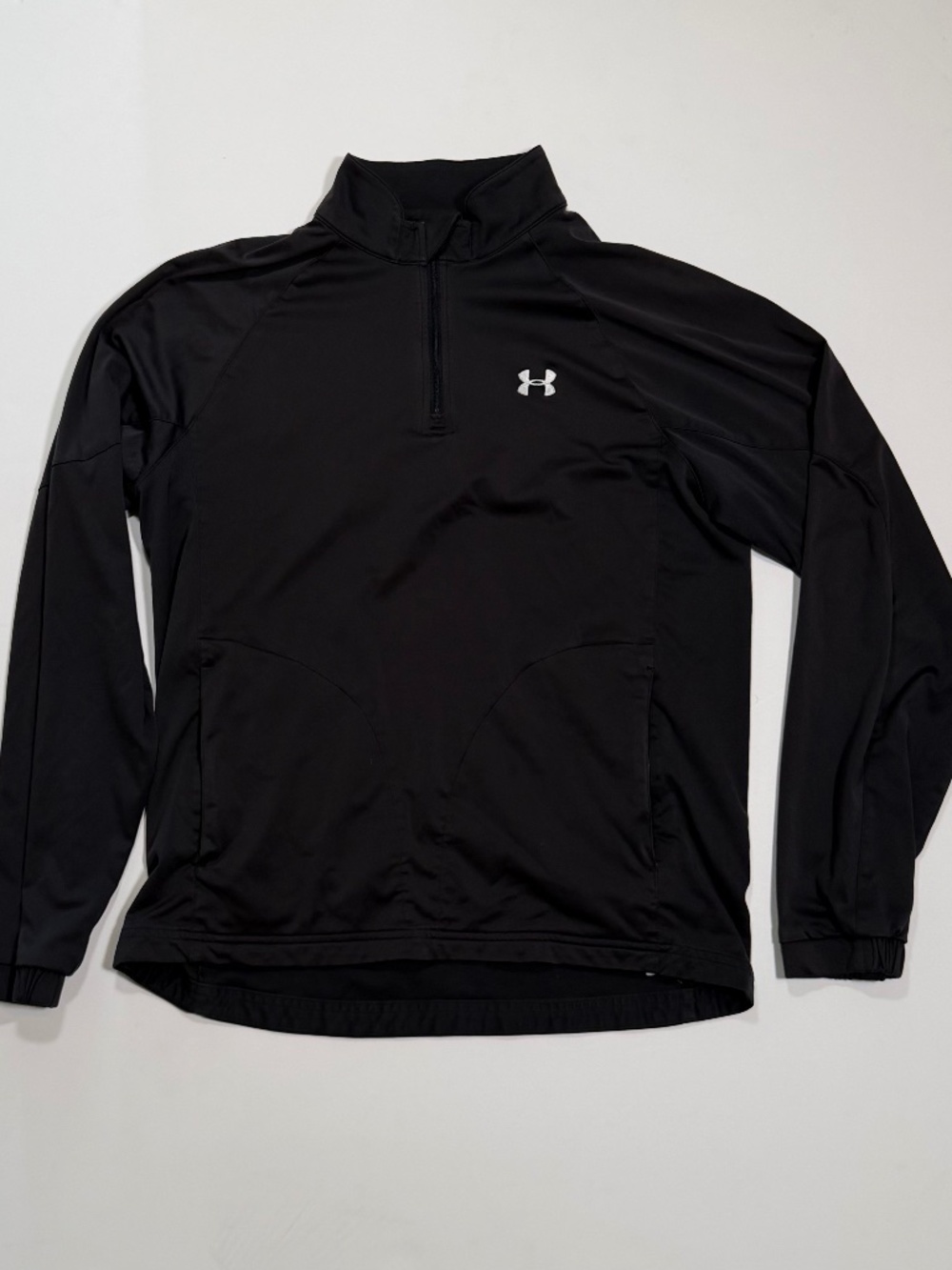 Under Armour Men's UA AllSeasonGear 1/2 Zip Pullover — Black, Size M